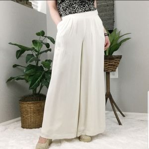 Elevenses size 6 silk flare pants